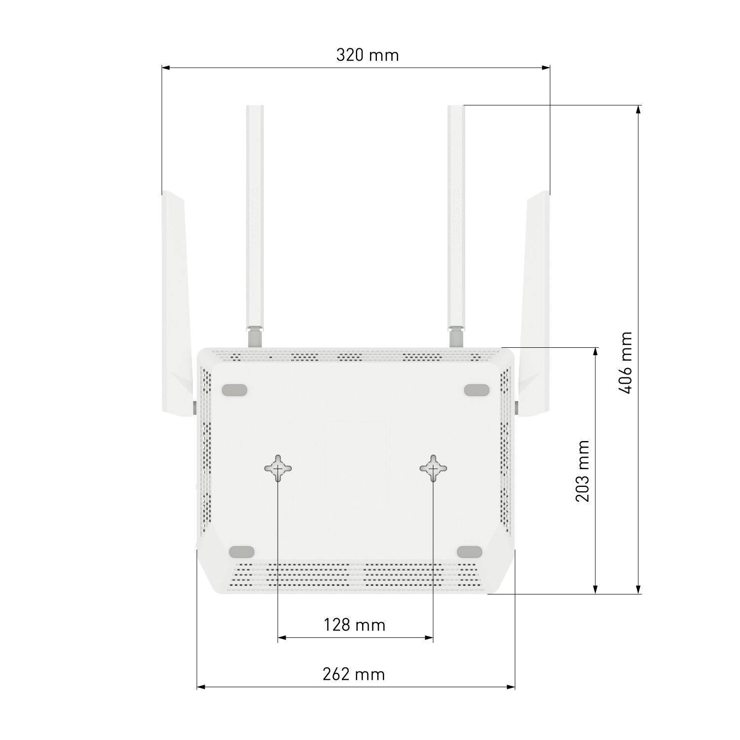 Keenetic Giant (KN-2610) Гигабитный интернет-центр с двухдиапазонным Mesh Wi-Fi AC1300, двухъядерным процессором