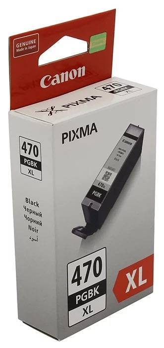 Картридж CANON PGI-470XL PGBK чёрный, увеличенной емкости,22 мл, 500 страниц
