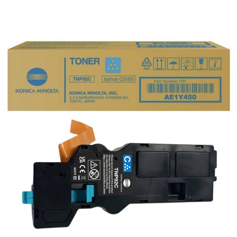 Тонер Konica-Minolta bizhub C3210i голубой TNP-92C AE1Y450 4K