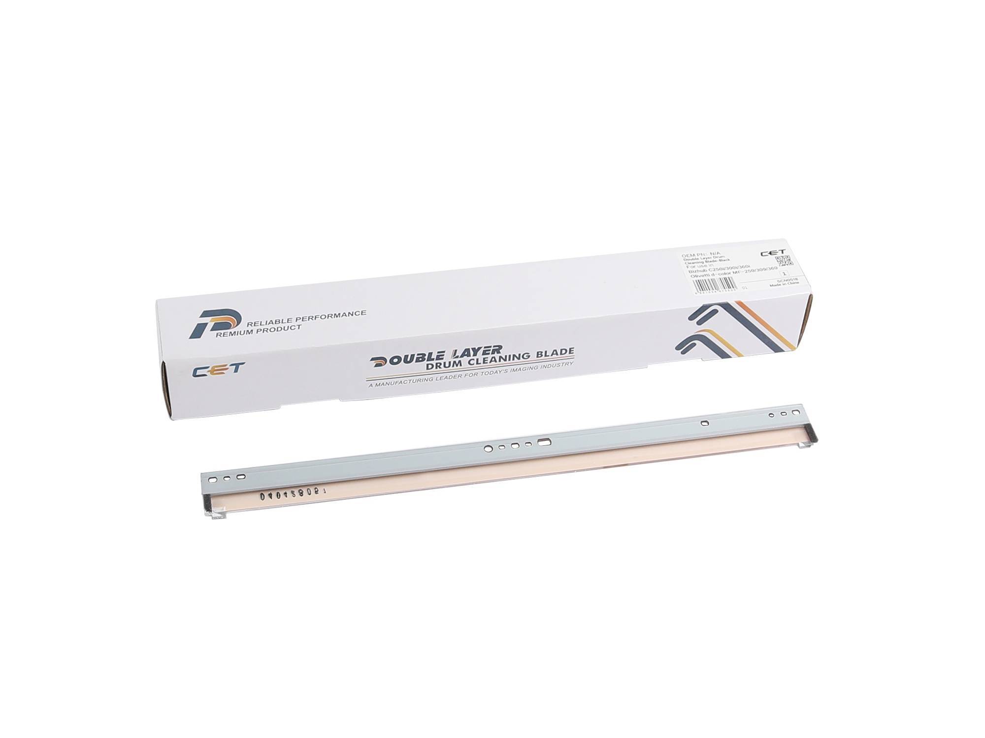 Ракель (Wiper Blade) Konica-Minolta bizhub C250i/C300i/C360i Black (двухслойный) 300000 стр. (DR316K-Blade) CET