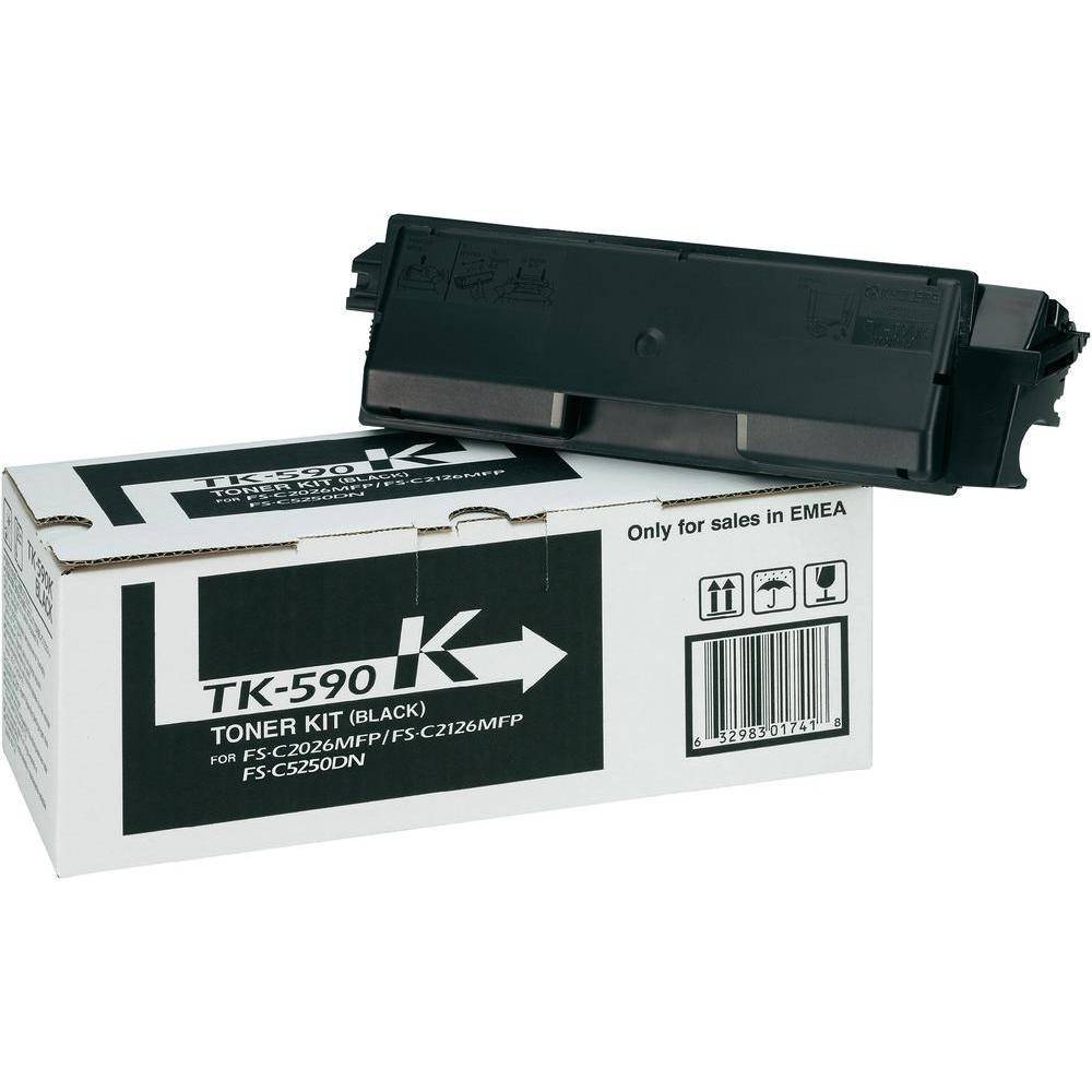 Kyocera-Mita TK-590K(B) Картридж, Black {FS-C5250DN/C2026MFP/C2026MFP+/C2126MFP/C2126MFP+/C2526MFP/C2626MFP, Black, (7000стр.)}