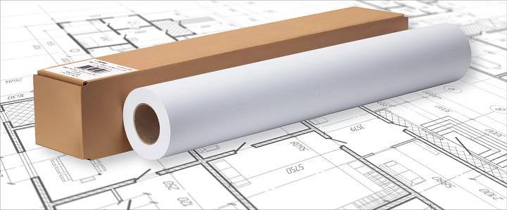 Инженерная бумага Марафон Стандарт 80 A0 0.841x175 м  втулка  3" / 76,2 мм