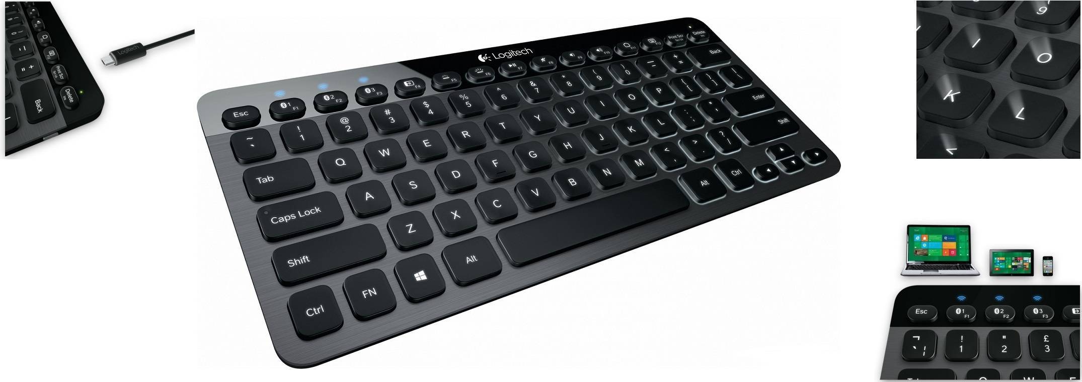 Logitech K810 Клавиатура беспроводная Wireless Bluetooth Illuminated Keyboard