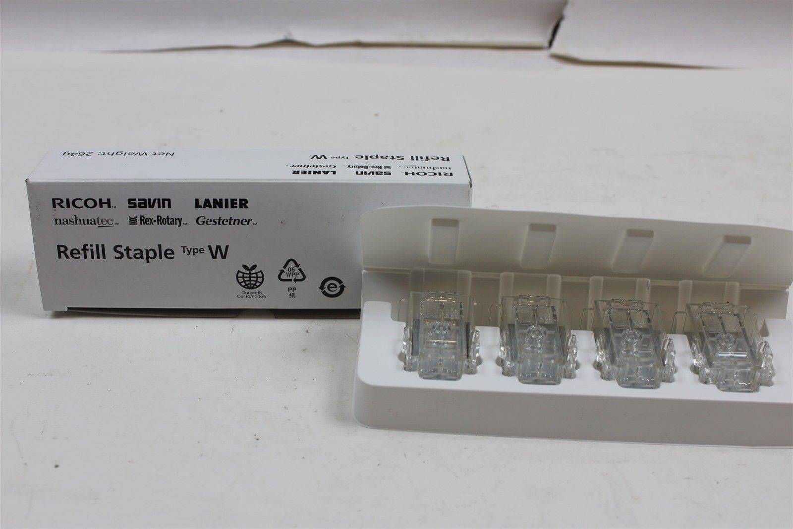 Скрепки тип W (4 упаковки по 2000 штук)/ Refill Staple Type W