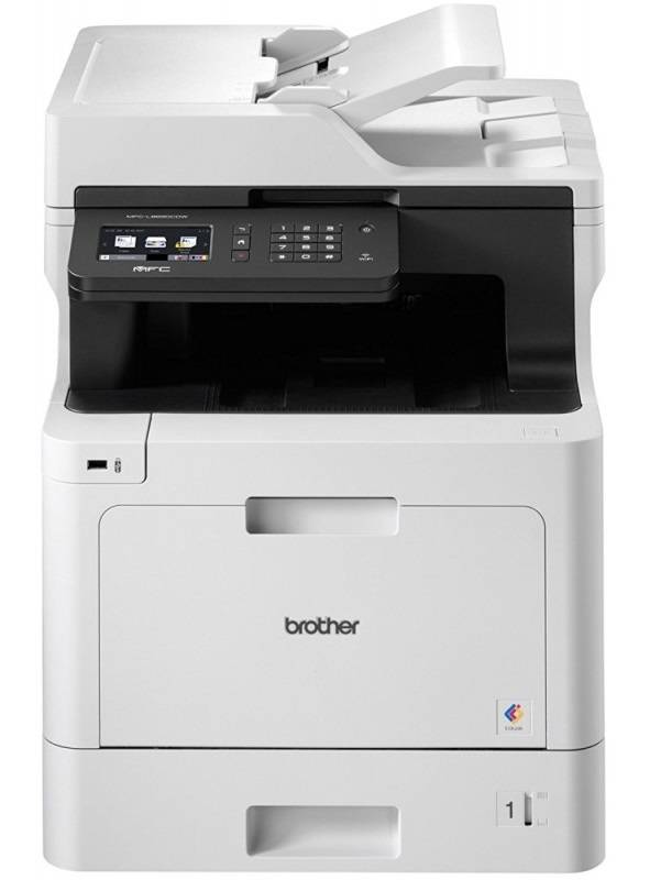 МФУ Brother - MFC-L8690CDW, A4, сканер: планшетный/протяжный, факс, цветной лазерный, RJ-45, Wi-Fi, USB, 2 лотка, 2400 x 600dpi, цвет серый, продажа только с доп. картриджем, MFCL8690CDWR1