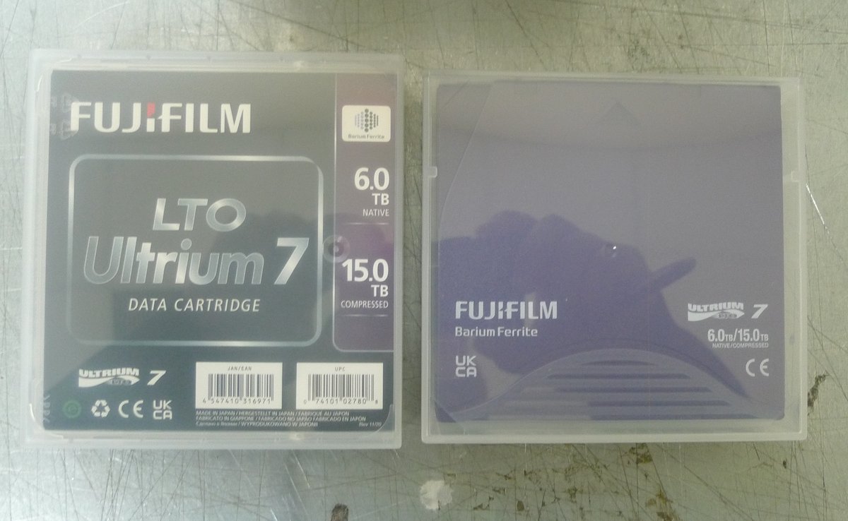 Ленточный накопитель Fujifilm Ultrium LTO7 RW 15TB (6Tb native) bar code labeled Cartridge (for libraries & autoloaders) (analog C7977A + Label)