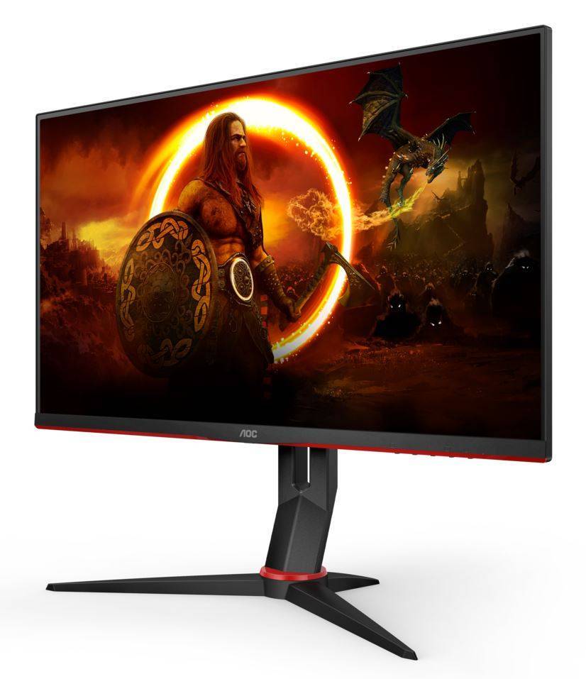 МОНИТОР 27" AOC Q27G2S Black-Red с поворотом экрана (IPS, 2560x1440, 165Hz, 1 ms, 178°/178°, 350 cd/m, 80M:1, +2xHDMI