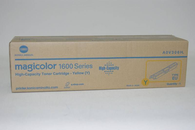 Тонер-картридж Konica-Minolta mc1600W/1650EN/1680MF/1690MF желтый 2.5K A0V306H