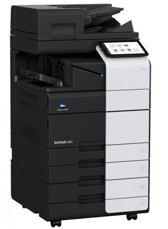 МФУ лазерное цветное Konica Minolta bizhub C551i (SRA3, 8Гб, 55 стр/мин, дуплекс, сеть, 256Гб(SSD),10,1" панель, 2x500 л
