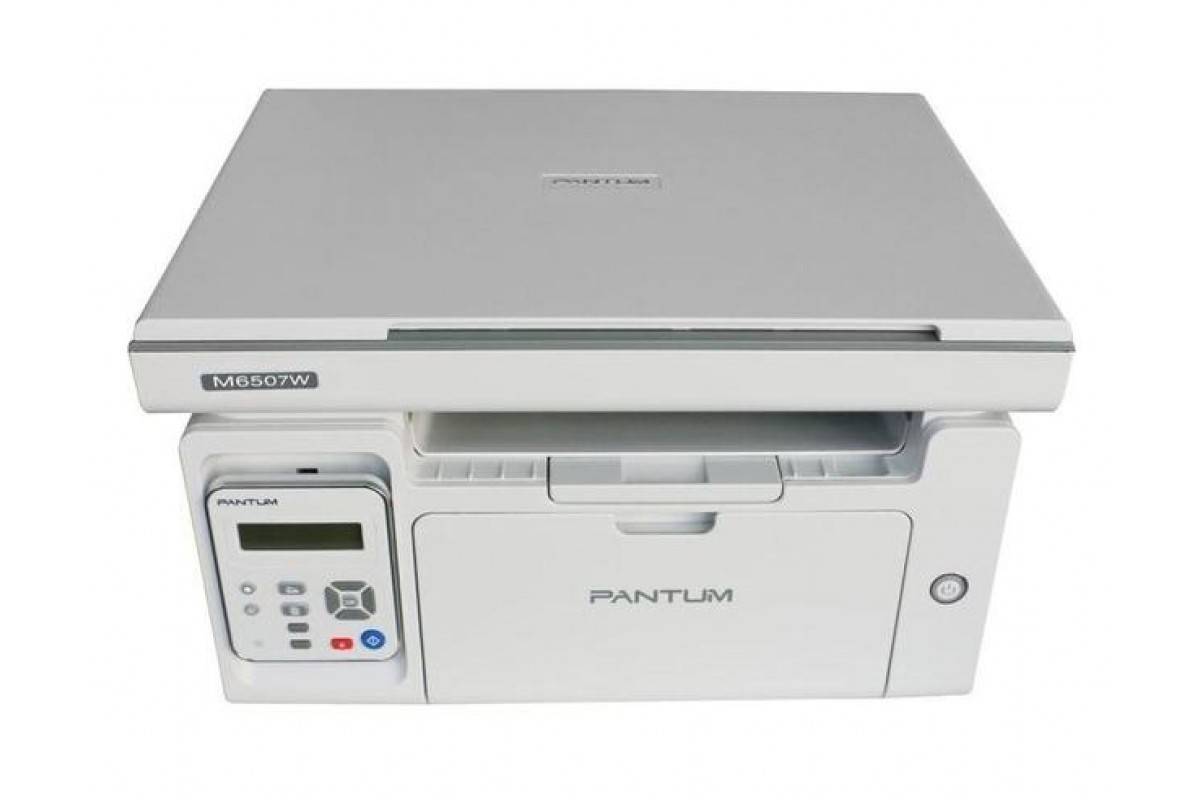 МФУ Pantum - M6507W, A4, M6500, сканер: планшетный, черно-белый лазерный, Wi-Fi, USB, 1200 x 1200dpi, цвет серый, M6507W