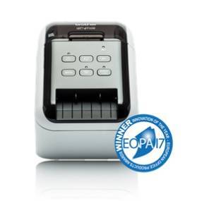 Brother QL-810W Принтер для изготовления наклеек авторезак, ленты до 62 мм, до 110 наклеек/мин, 300 т/д, WiFi (QL810WR1)