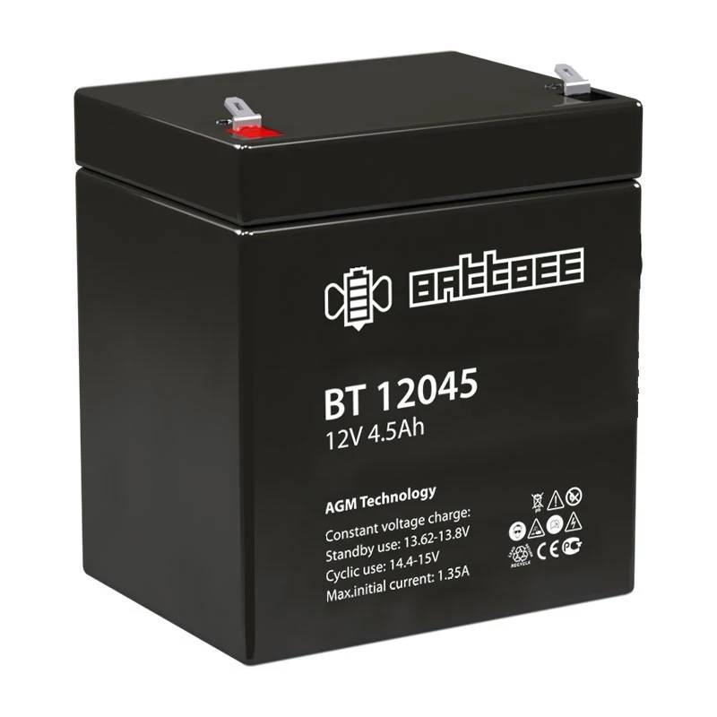 Аккумуляторная батарея Delta (Battbee BT) BT 12045 12В/4,5Ач, клемма F1 (90х70х101мм (107мм); кг; Срок службы 3лет; Гара