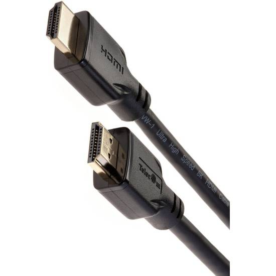 Кабель HDMI 19M/M,ver. 2.1, 8K@60 Hz 1.5m Telecom <TCG255-1.5M>
