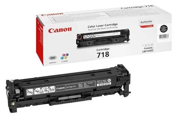 Картридж CANON 718 BK черный  3400 стр