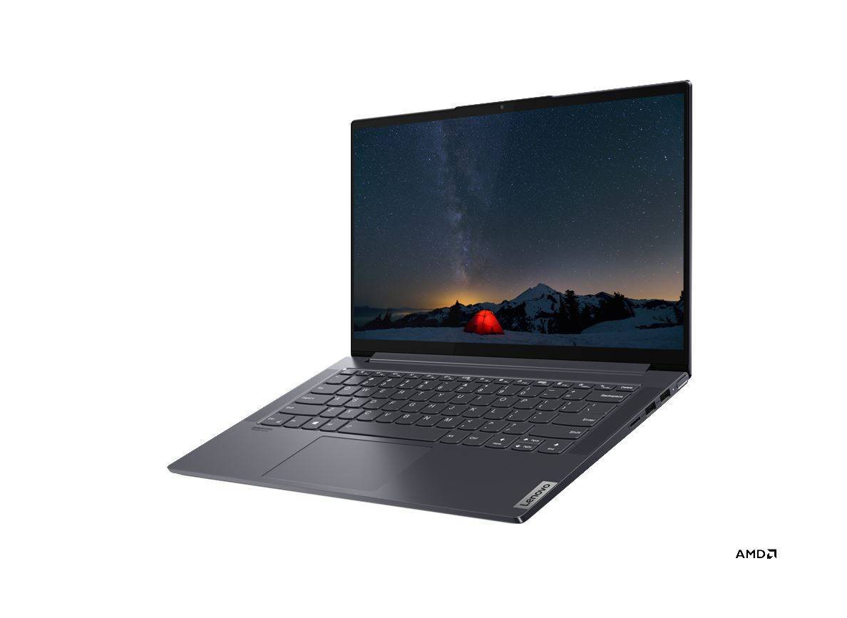 Ноутбук Lenovo YOGA Slim7 14ARE05 14" FHD, AMD R7-4700U, 16Gb, 512Gb SSD, no ODD, Win10, серый (82A2006QRU)