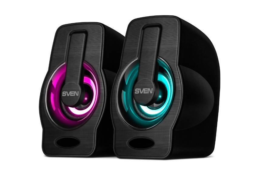 SVEN 255, черный (6 Вт, питание USB, подсветка)