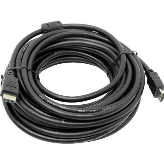 Кабель HDMI-19M --- HDMI-19M ver 2.0+3D/Ethernet,2 фильтра 20m Telecom