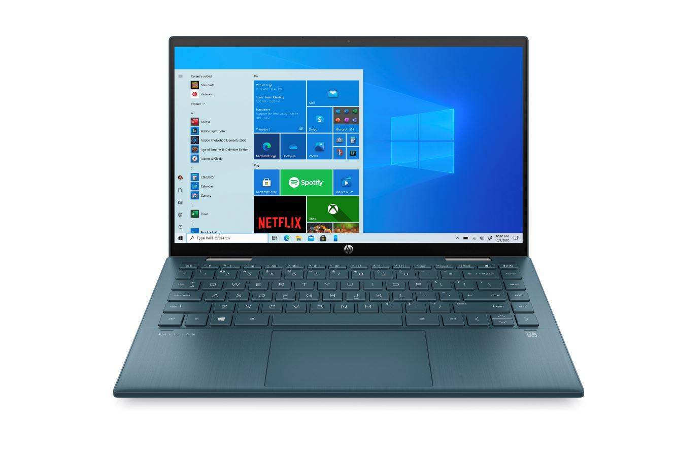 Ноутбук HP Pavilion x360 14-dy0008ur 14.0" FHD Touch, Intel Core i3-1125G4, 8Gb, 512Gb SSD, no ODD, FreeDOS, синий