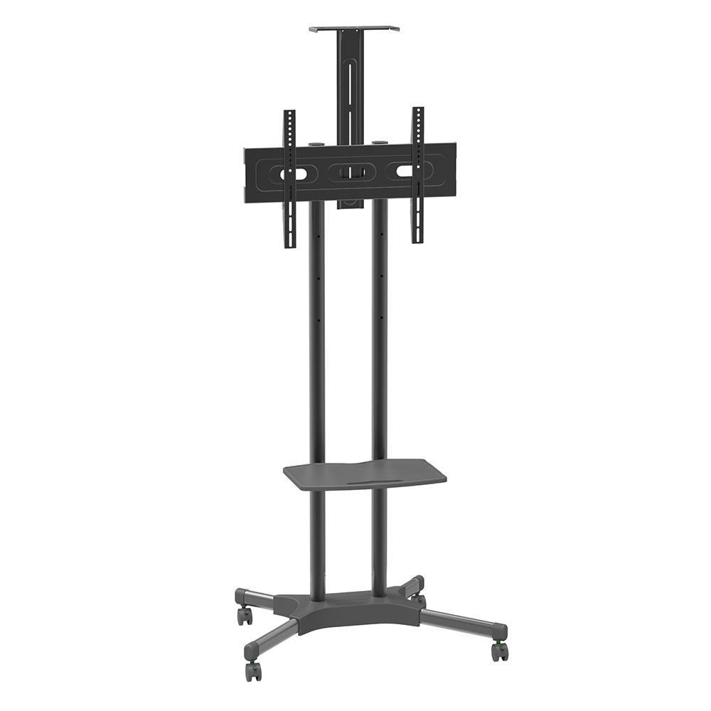 Стойка на колесах Arm media PT-STAND-12 черная для TV/LFD 32"-70", полка, max VESA 600x400, высота 1110-1500 мм