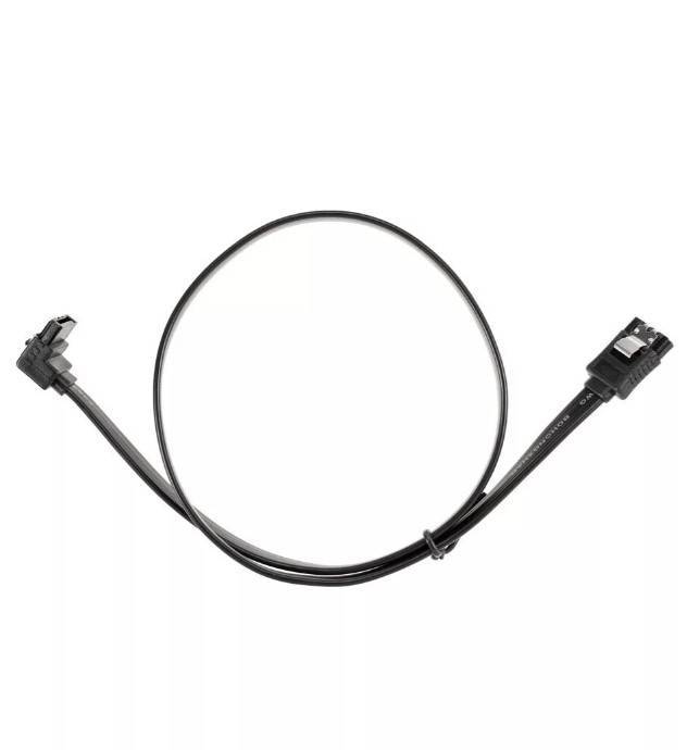 Кабель SATA M --SATA M 3.0V 7 pin  угловой разъем Telecom  0.5m
