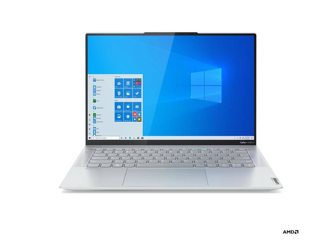 Ноутбук Lenovo YOGA Slim7 Carbon 14ACN6 14" 2.8K Touch, AMD R5-5600U, 16Gb, 512Gb SSD, no ODD, no OS, серый (82L0005NRK)