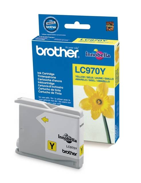 Картридж Brother LC970Y DCP-135C/150C, MFC-235C/260С желтый (Yellow), 300 стр. (5% заполнение)