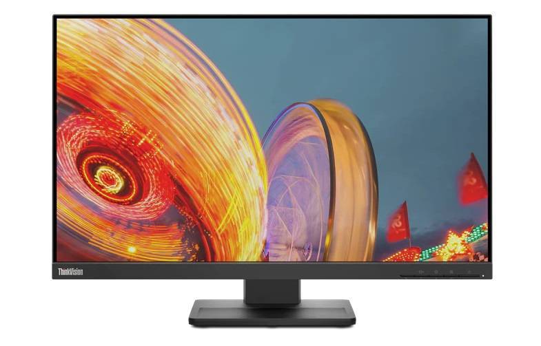 МОНИТОР 23.8" Lenovo ThinkVision E24q-20 Black c поворотом экрана (IPS, 2560x1440, 4 ms, 178°/178°, 300 cd/m, 1000:1)
