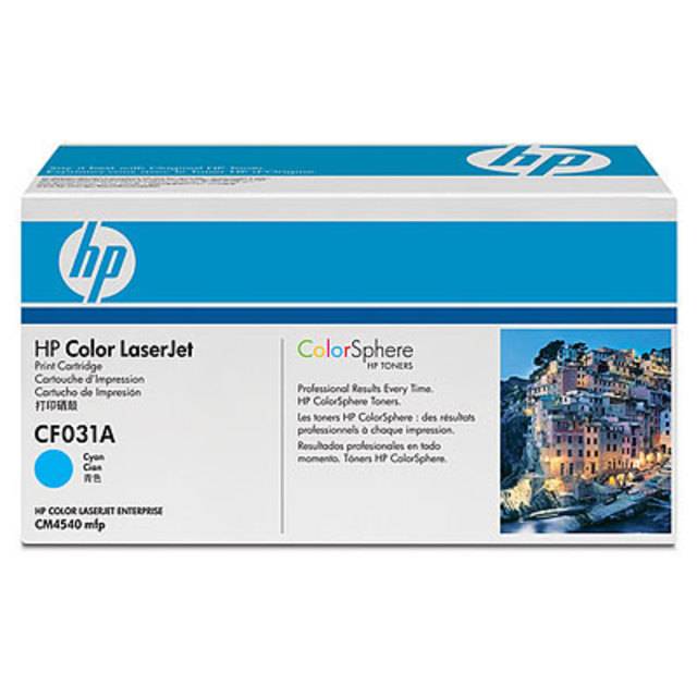 Картридж голубой HP Color LaserJet CF031A, 12500 копий