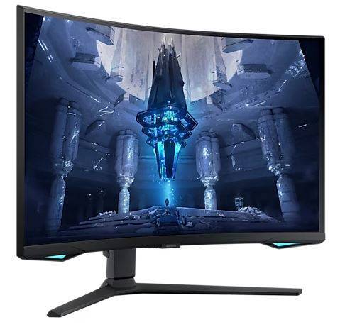 МОНИТОР 32" Samsung S32BG752NI Black с поворотом экрана (VA, изогнутый, 3840x2160, 165Hz, 1 ms, 178°/178°, 350 cd/m, 1M)