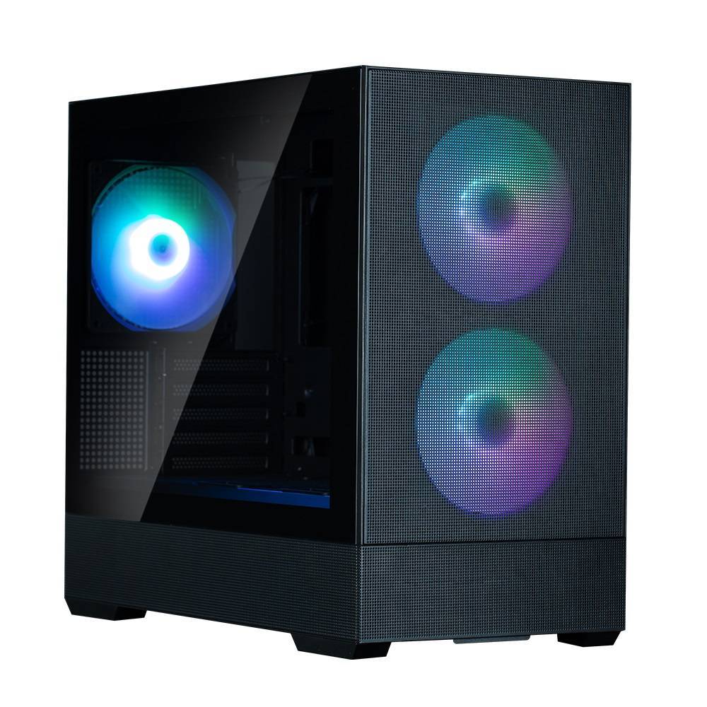 Компьютерный корпус ZALMAN P30 AIR, MATX, BLACK, WINDOW, 2xCombo (3.5'' or 2.5''), 3x2.5", 1xUSB TYPE-C, 1xUSB3.0, FRONT 2x140мм ARGb, REAR 1x140мм ARGb