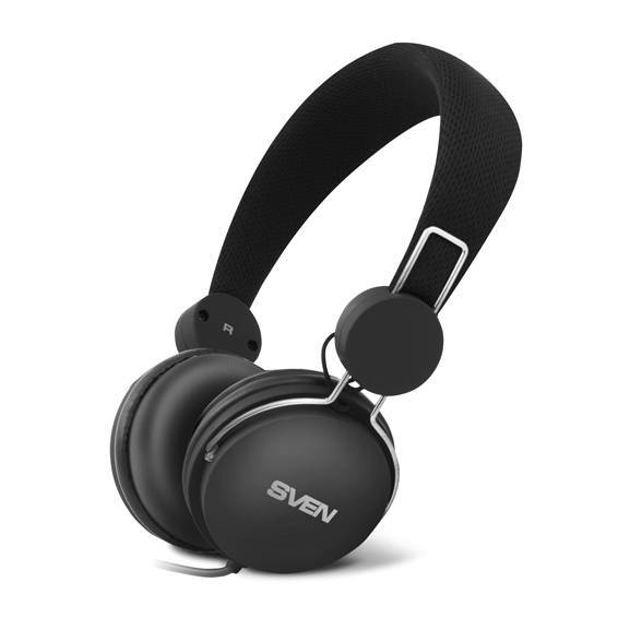 SVEN Наушники проводные накладные с микрофоном AP-320M, черный (4 pin)