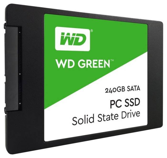 Твердотельный накопитель SSD 2.5" 240Gb Western Digital WD GREEN WDS240G1G0A, SATA3
