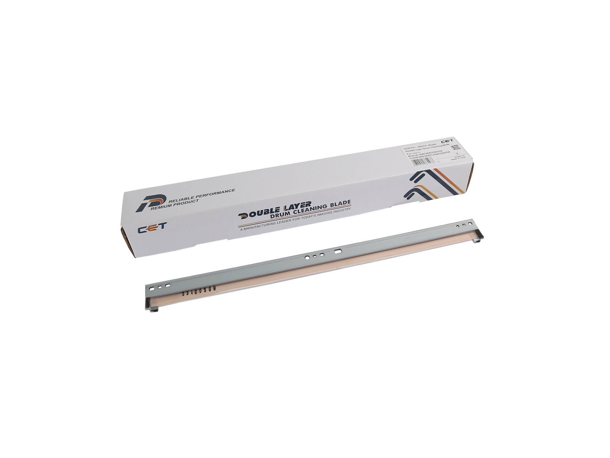 Ракель (Wiper Blade) Konica-Minolta bizhub C224/C258/C284/C364 (двухслойный) 300000 стр. (DR313-Blade/DR512-Blade) CET