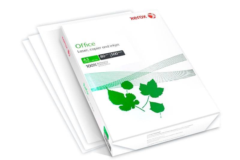 XEROX 421L91821 (5 пачек по 500 л.) Бумага A3 OFFICE, 80г/м2, 420х297mm (отпускается коробками по 5 пачек в коробке)
