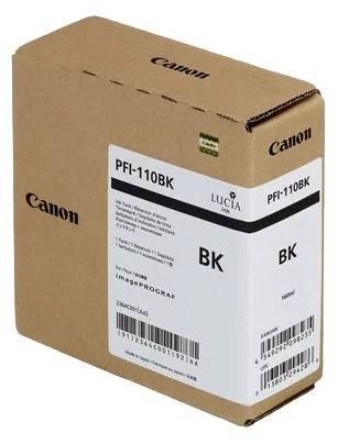 Картридж струйный Canon PFI-110 BK для Canon imagePROGRAF TX-2000, TX-2100, TX-3000, TX-3100, TX-4000, TX-4100, пигментный черный, 160 мл