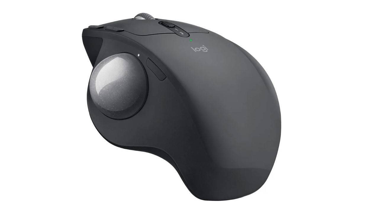 Logitech Мышь беспроводная MX ERGO Trackball, оптическая, 12000 dpi, Bluetooth/Радио, Li-pol, графитовый.
