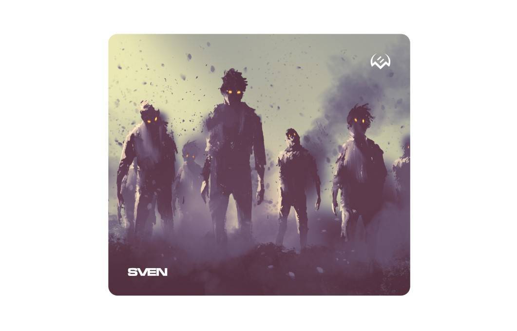 <101019> Коврик для мыши Sven MP-G02S Zombie (230x200x2мм, ткань, резина) [SV-016876]