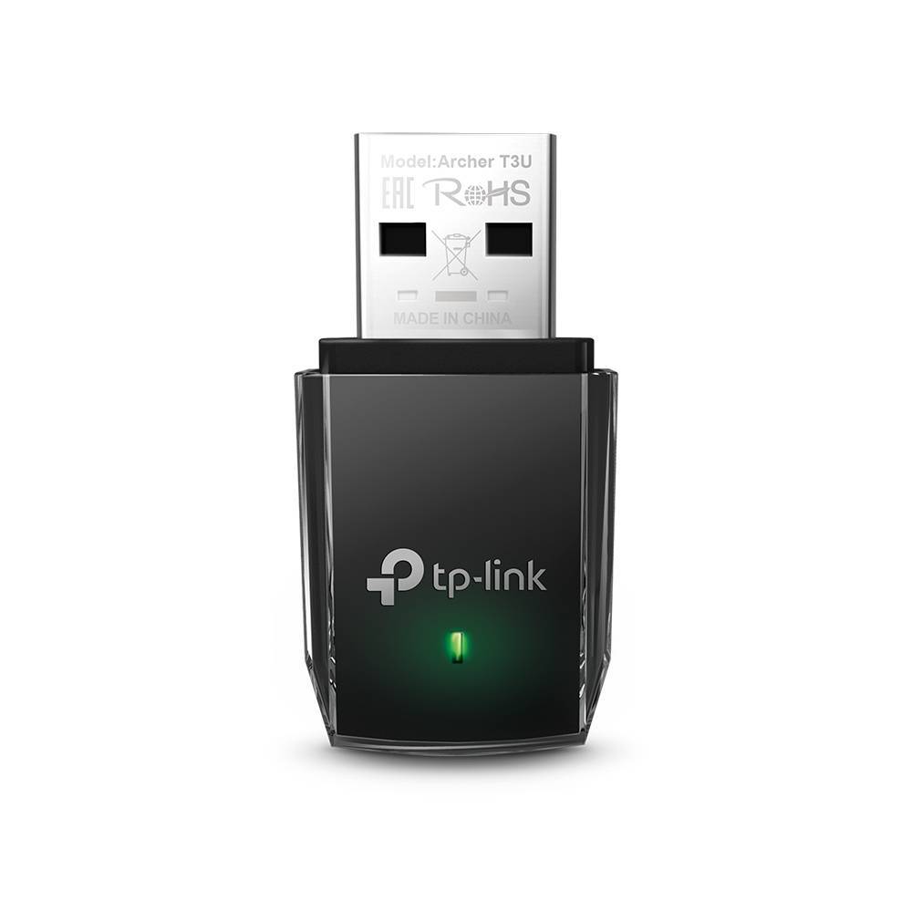 Адаптер Wi-Fi TP-Link Archer T3U, AC1300 Mini Wireless MU-MIMO USB Adapter，Mini Size, 867Mbps at 5GHz + 400Mbps at 2.4GHz, USB 3.0, Archer T3U