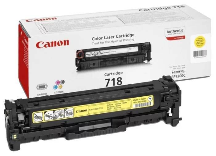 Картридж CANON 718 Y желтый  2900 стр