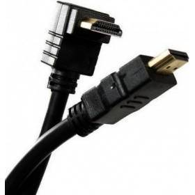 Кабель HDMI---HDMI ver 2.0 угловой коннектор 90град  1м,Telecom <TCG225-1M>