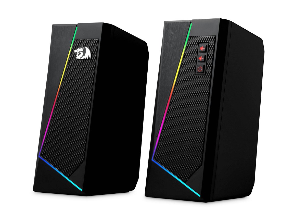 Redragon Акустическая 2.0 система Anvil черный, 6 Вт, питание от USB