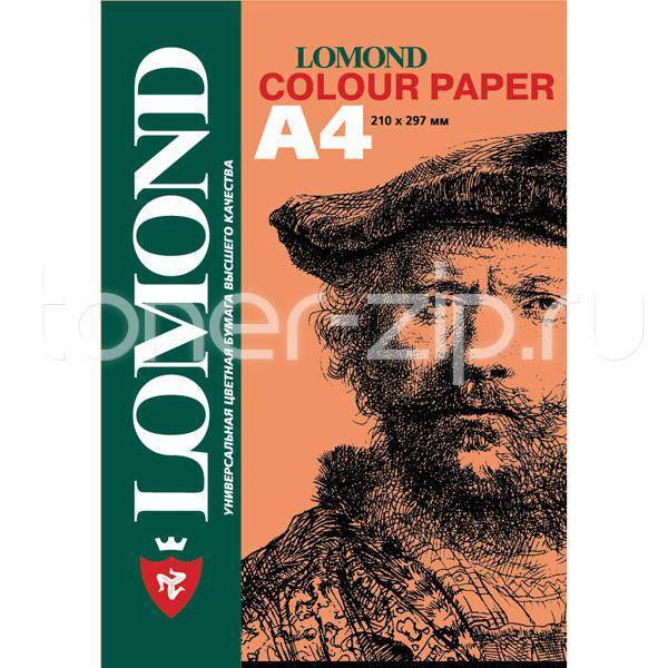 Офисная цветная бумага LOMOND, Peach (Персиковый), A4, 80 г/м2, 200л., пастель