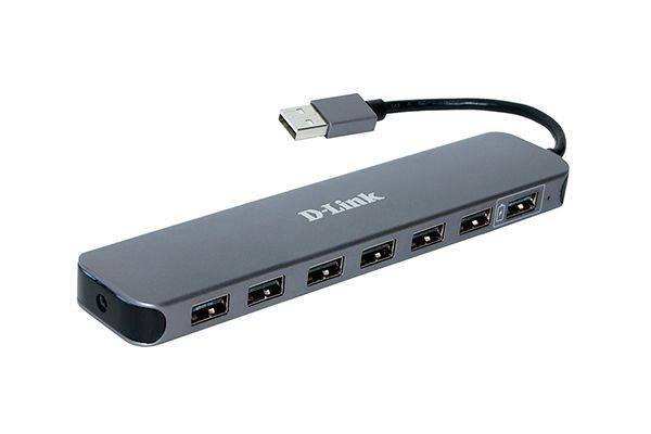 D-Link DUB-H7/E1A Концентратор с 7 портами USB 2.0 (1 порт с поддержкой режима быстрой зарядки)