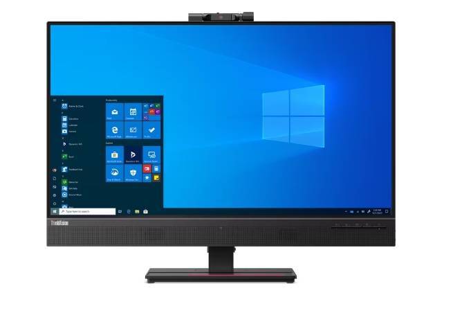 МОНИТОР 27" Lenovo ThinkVision T27hv-20 Black с поворотом экрана  (IPS,2560x1440,4 ms,178°/178°,350 cd/m,1000:1,camera