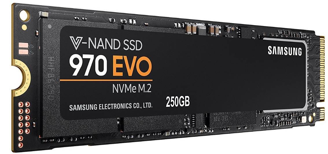 Твердотельный диск 250GB Samsung 970 EVO, M.2, PCI-E 3.0 x4 [R/W - 3400/1500 MB/s]