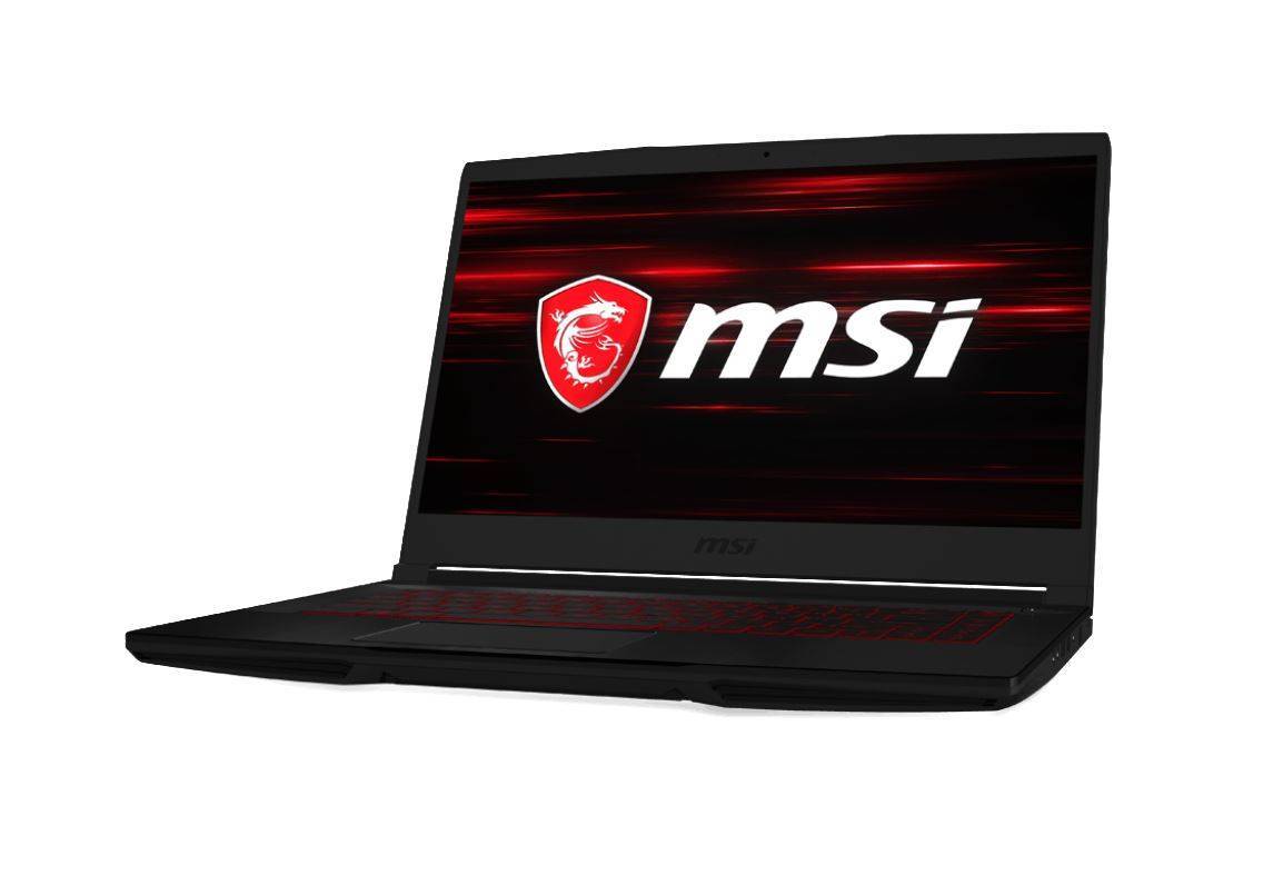 Ноутбук MSI GF63 9RCX-696RU 15,6" FHD, Intel Core i5-9300H, 8Gb, SSD 512Gb, no ODD, NVidia GTX1050Ti 4Gb, Win10, Черный