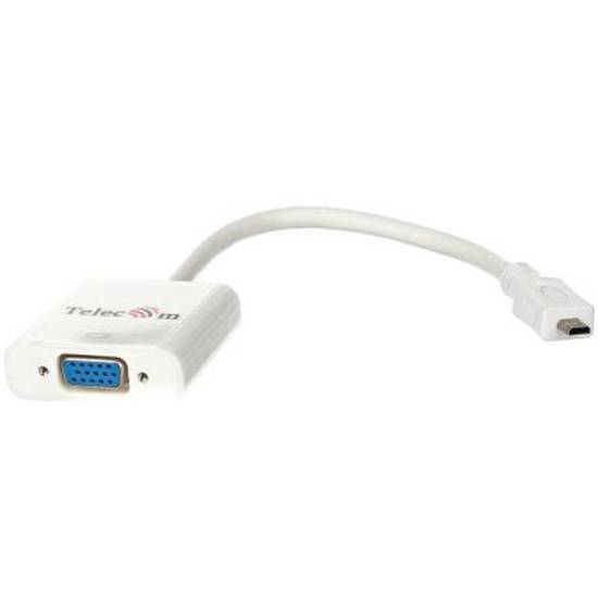 Кабель-переходник Micro HDMI M=>VGA F 0.15m, TELECOM