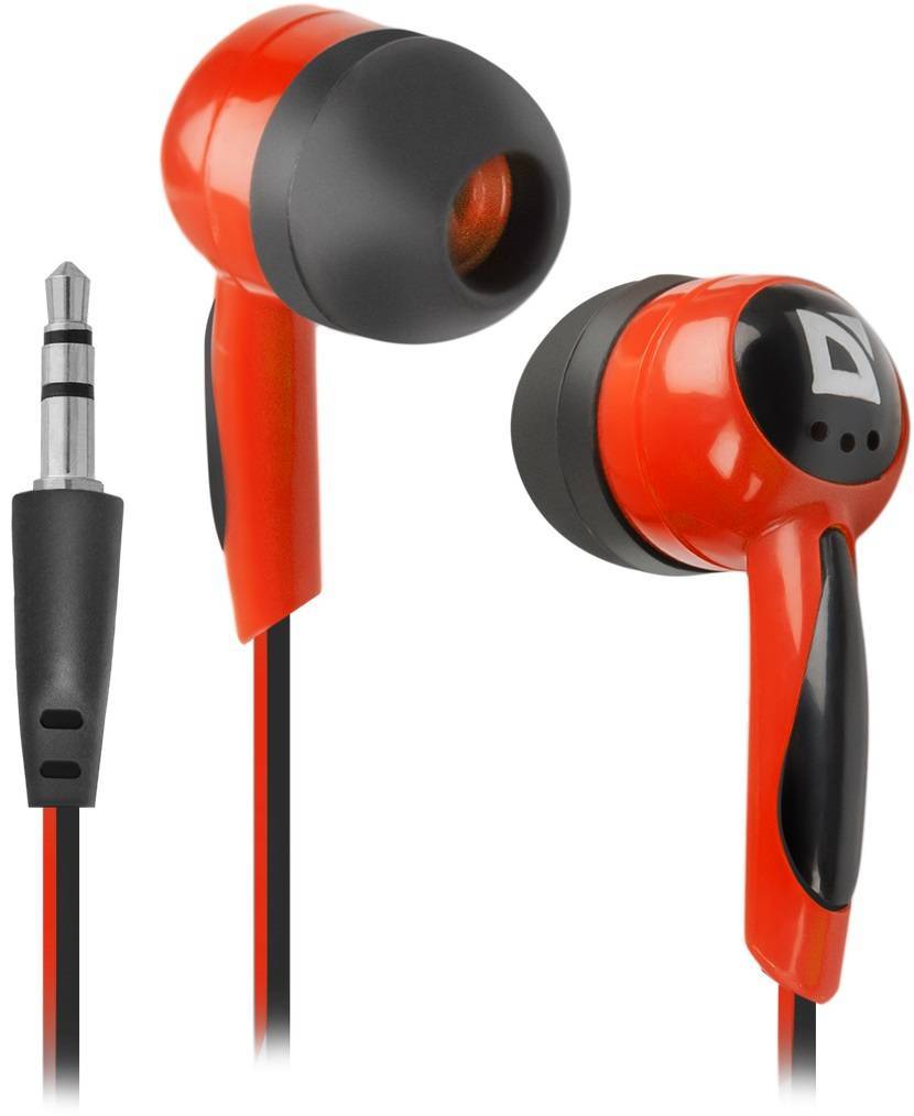 Defender Наушники стерео Basic-604 Red Для MP3, кабель 1,1 м