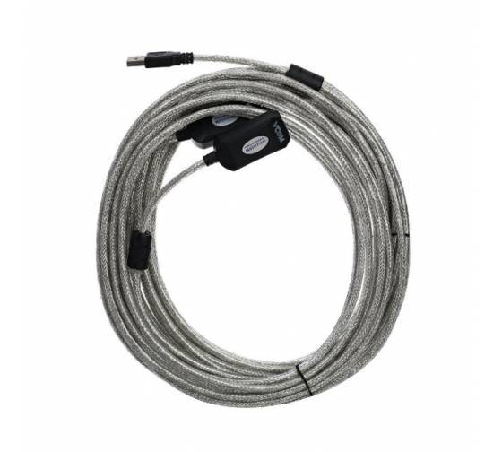 Кабель-адаптер USB2.0-repeater, удлинительный активный <Am-->Af> 15м VCOM <VUS7049>
