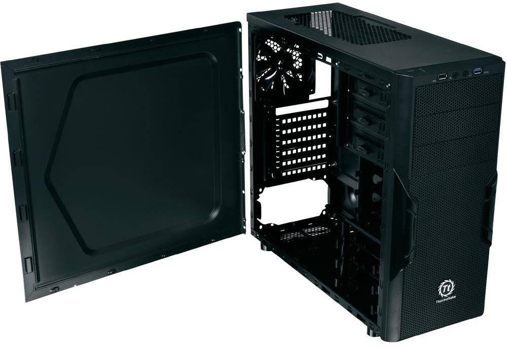 Thermaltake Корпус Thermaltake Versa H22/Black 3*5.25, 3*3.5/2.5int, 3*2.5int, 1*USB3, 1*USB2 CA-1B3-00M1NN-00